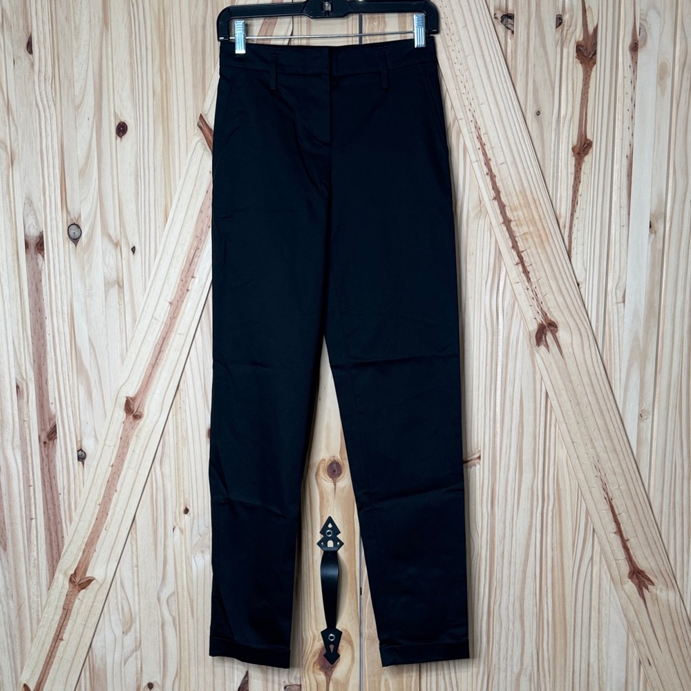 Giorgio Armani Black Straight-Leg Pants